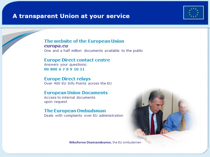 A transparent Union at your service  The website of the European Union 